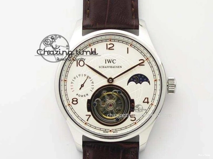 MIROTIME 0415 Portuguese IW3714 Diam ZF V2 1:1 Best Edition Black Dial On Black Leather Strap A79350 (Slim Movement) Lightweight 7245